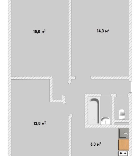 3 к.кв.Щелково, Неделина 1