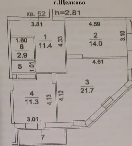Продается 2 к. квартира
