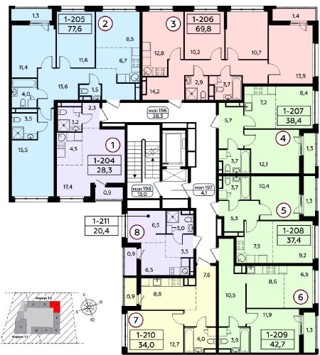 Студия 20,4 м.кв. с отделкой